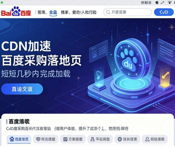 免备案CDN对百度爱采购落地页是否有影响？一文揭秘