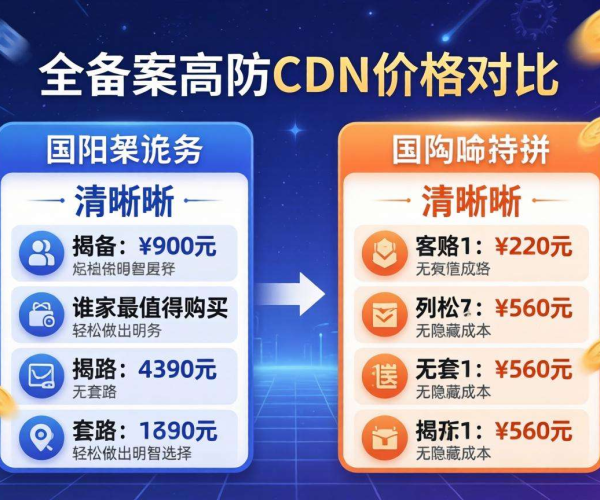 国内免备案高防CDN价格对比：谁家最值得买且无套路？