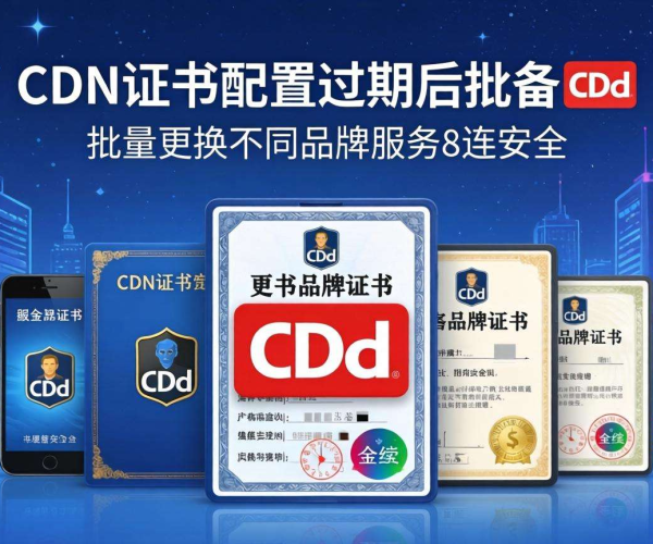 CDN证书配置过期，不同品牌证书批量更换方法揭秘