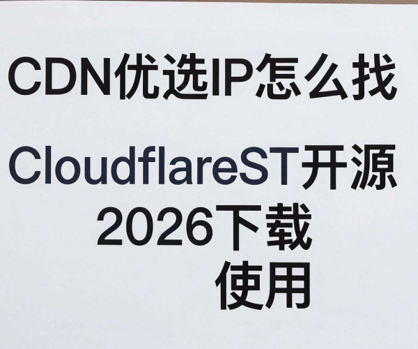 CDN优选IP查找教程：开源工具CloudflareST 2026下载使用指南