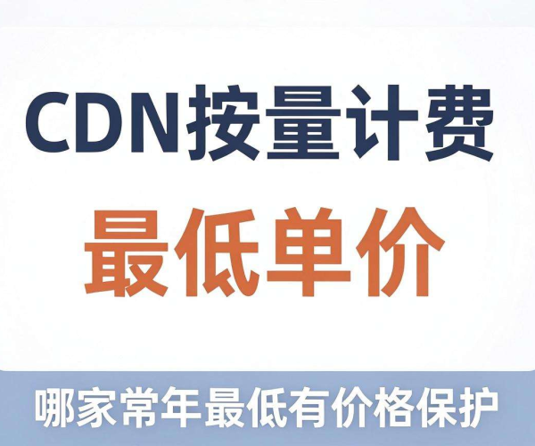 国内CDN按量计费哪家常年单价最低且有价格保护？