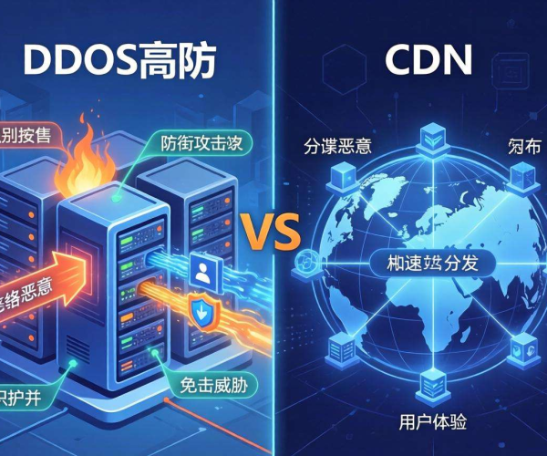 DDoS高防与CDN区别一目了然 一图在手值得保存收藏