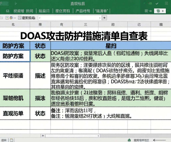 阿里云网站DDoS攻击防护措施清单自查表Excel版分享
