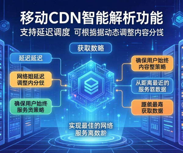 移动屏蔽CDN的智能解析能否实现按延时进行调度