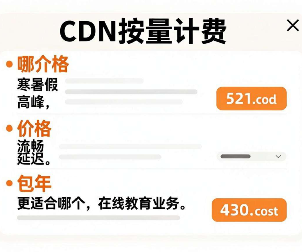 在线教育业务寒暑假高峰：CDN按量计费与包年哪种更适配？