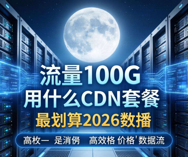 2026年月流量100G，选什么CDN套餐最划算？