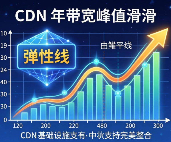 国内免备案CDN的带宽峰值是否支持按年弹性