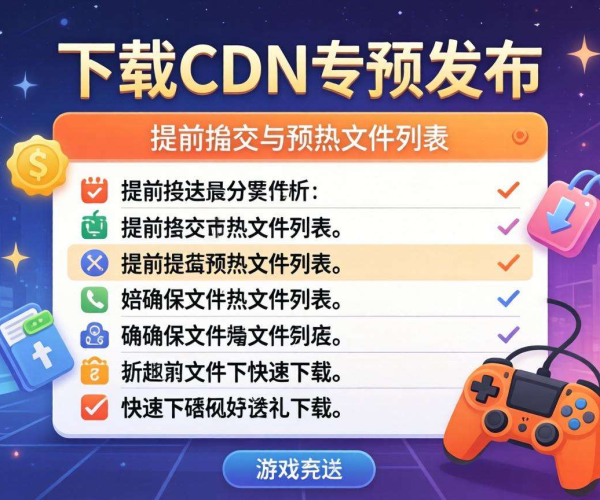 游戏下载CDN预发布：提前多久提交待预热文件列表合适？