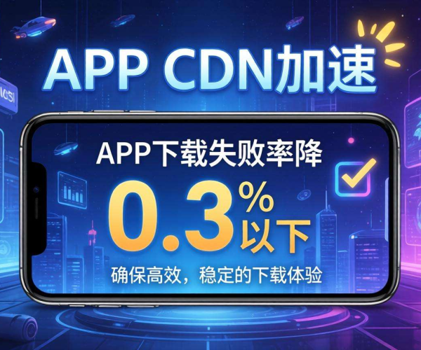 APP CDN加速实测：APK下载失败率能否降低到0.3%以下？