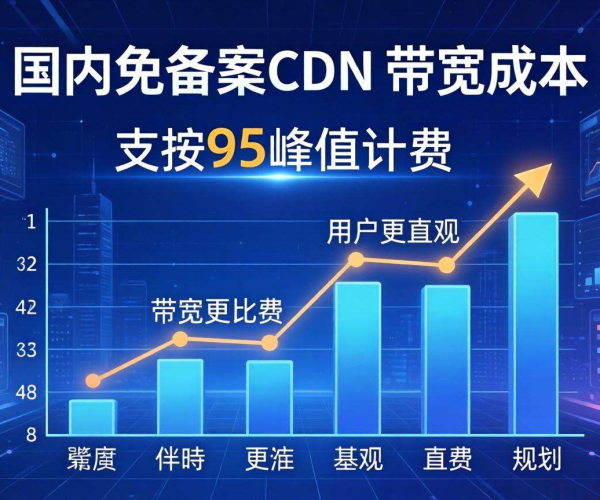 国内免备案CDN带宽成本能否支持按95峰值计费？