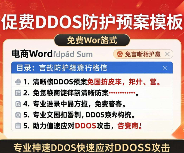 电商大促DDoS防护预案模板免费Word获取，保障促销安全无忧