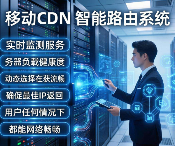 移动屏蔽CDN的智能路由是否支持按实时负载健康度返回IP