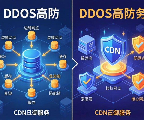DDoS高防与CDN区别，一张图让你秒懂两者差异