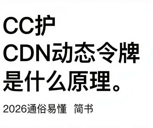 CC防护CDN动态令牌原理教程（2026版），通俗易懂