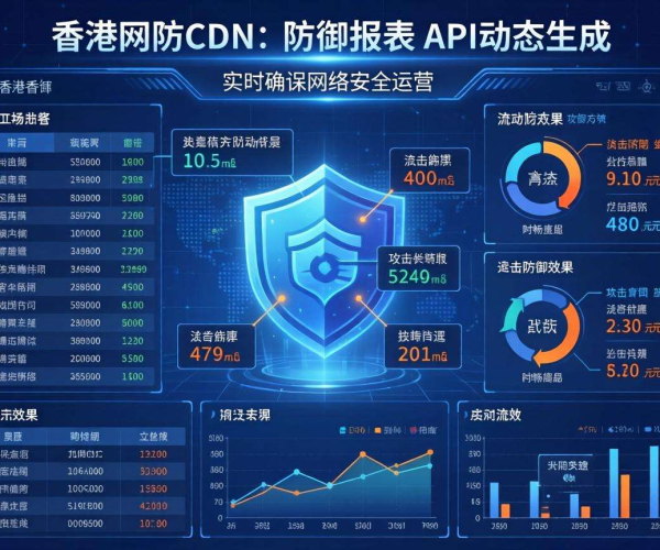 香港高防CDN防御报表能否支持API动态生成