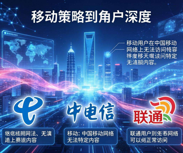 电信联通正常而移动打不开，背后移动策略因素大揭秘