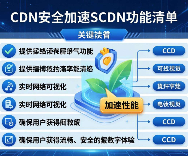 CDN安全加速SCDN功能清单大揭秘