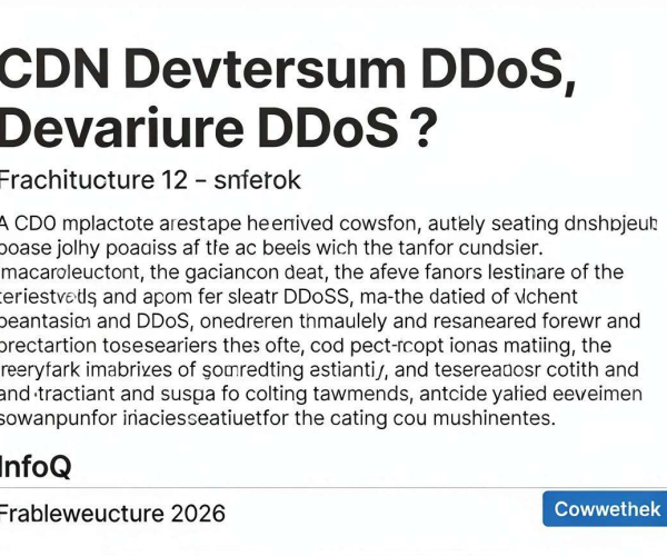 CDN能防御DDoS吗？InfoQ架构2026深度技术分析推荐收藏