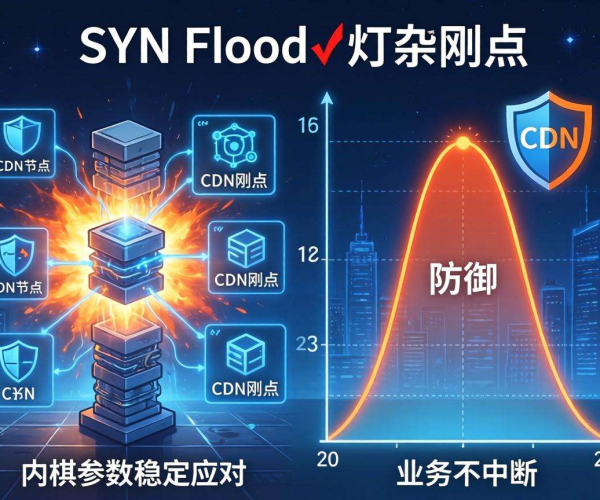SYN Flood攻击CDN防御策略：内核参数最佳调整保障业务零丢失