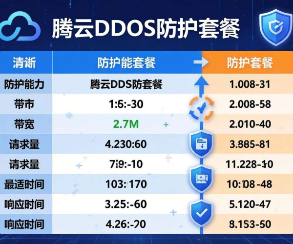 腾讯云DDoS防护套餐对比Excel：直观呈现各套餐差异
