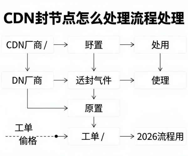 CDN被封节点处理流程及2026流程在CDN厂商工单中的使用说明