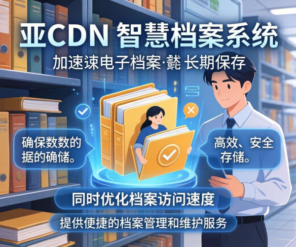 亚太CDN：为智慧档案电子档案长期保存加速添动力