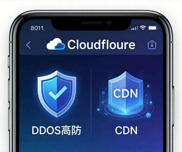 DDoS高防与CDN区别一图呈现，手机版Cloudflare值得收藏