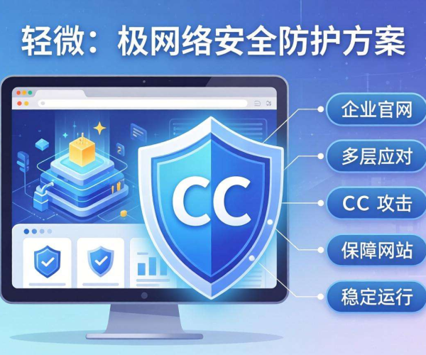 企业官网CC防护：轻量级方案，满足日常防护需求正合适