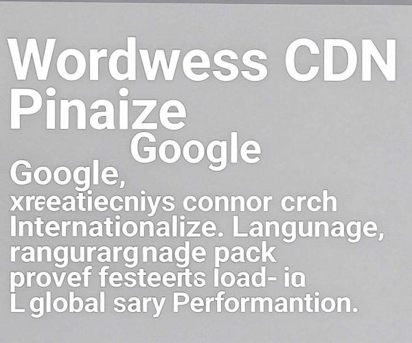 WordPress 能同时优化谷歌字体与国际化语言包的 CDN 插件是哪个