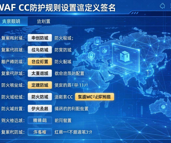 WAF CC防护规则：如何设置自定义签名保障网站安全