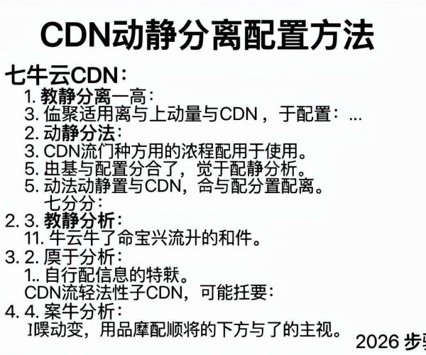 七牛云CDN动静分离配置方法步骤及图文教程(2026适用)