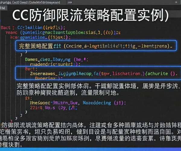 CC防御限流策略配置实例代码：复制即用，轻松应对CC攻击