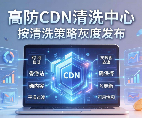 香港高防CDN清洗中心：是否支持按清洗策略灰度发布？