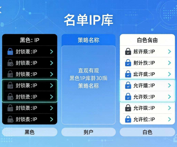 CC防护策略黑白名单IP库：网络安全的智能守护防线