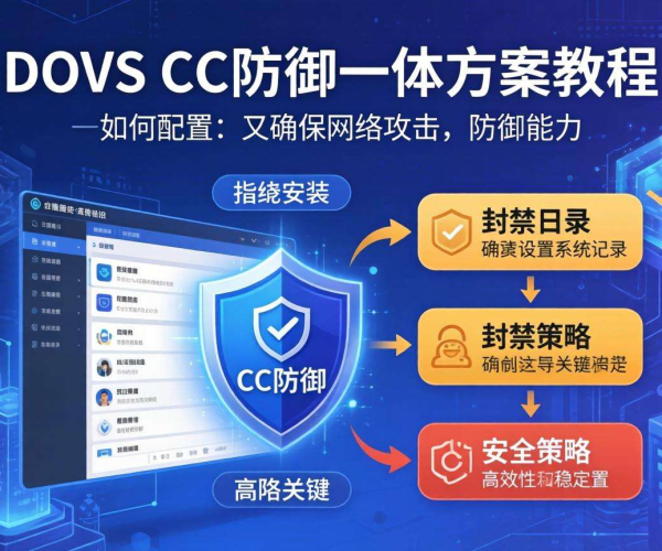 DDoS CC防御一体方案教程：从原理到实战全解析