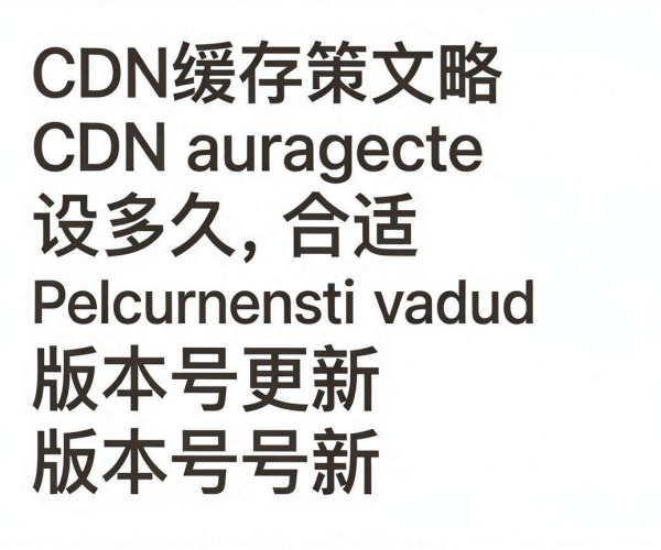 CDN缓存策略下字体文件缓存时长设定及版本号更新策略探讨