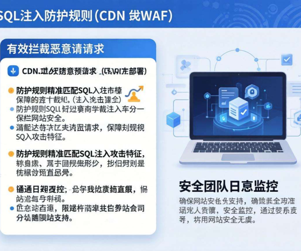 CDN WAF防护规则助力抵御SQL注入威胁