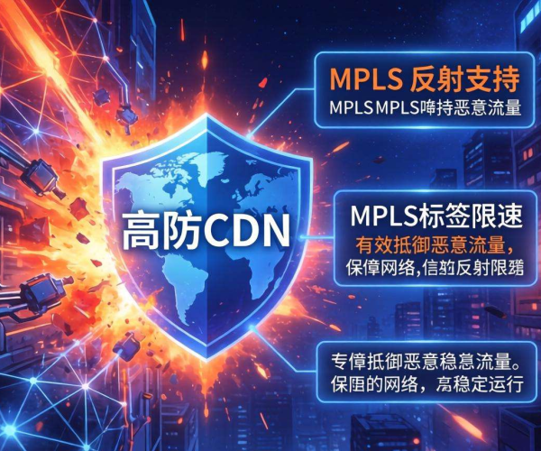 高防CDN防御MPLS反射攻击时是否支持MPLS标签限速