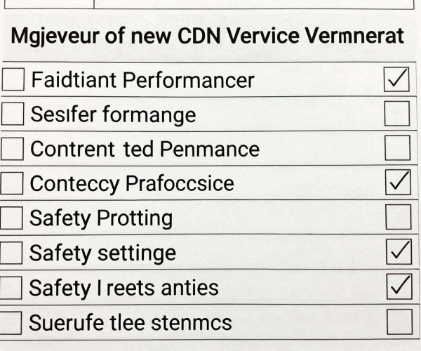 CDN切换服务商注意事项清单检查表迁移方案2026检查使用