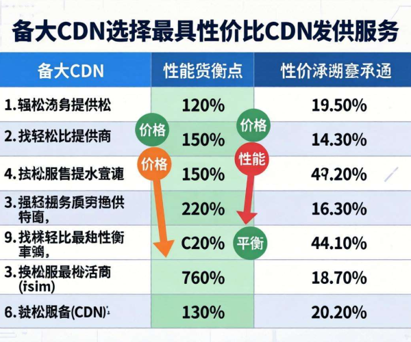 小网站CDN选择攻略：高性价比方案大对比