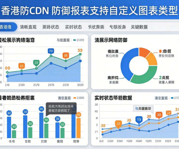 香港高防CDN的防御报表是否支持自定义图表类型