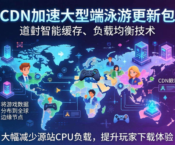 游戏CDN加速大型端游更新包，源站CPU资源究竟能省多少？