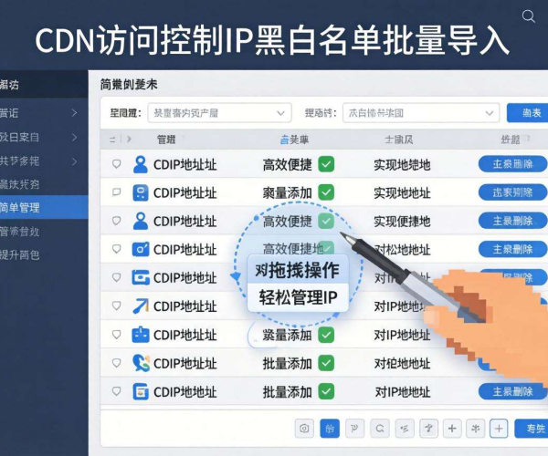 CDN访问控制：IP黑白名单批量导入方法与优势解析