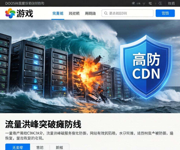 游戏行业网站被攻击，使用高防CDN到底有没有用？