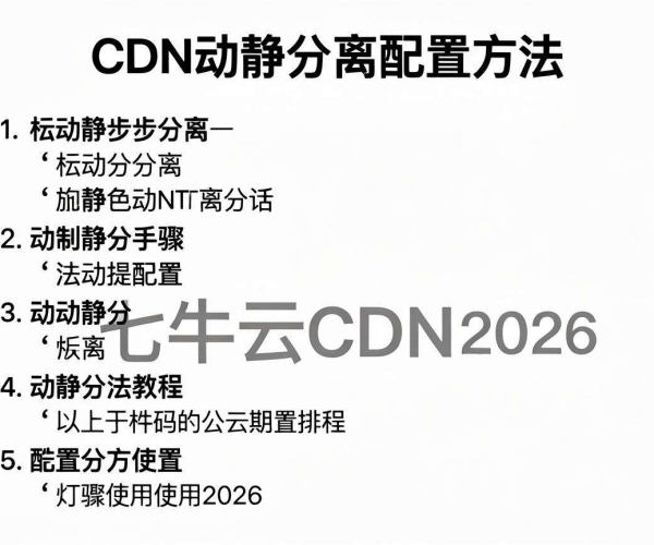 七牛云CDN教程：动静分离配置方法步骤图文解析及2026使用指南