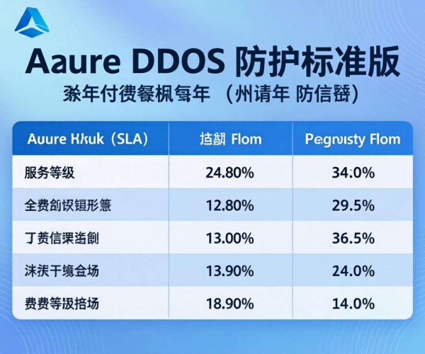 Azure DDoS防护标准版年付价格大揭秘