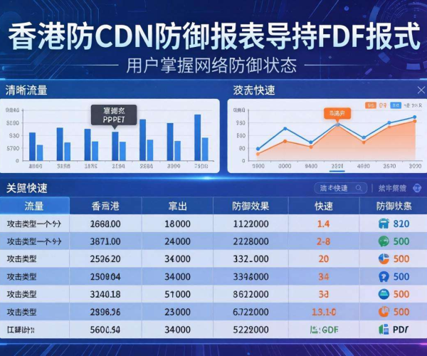 香港高防CDN的防御报表是否支持报表导出PDF