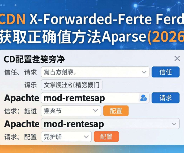 CDN X-Forwarded-For获取正确值方法：Apache mod_remoteip 2026