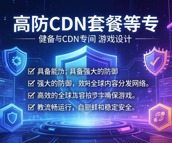 高防CDN套餐助力，畅享稳定流畅游戏体验