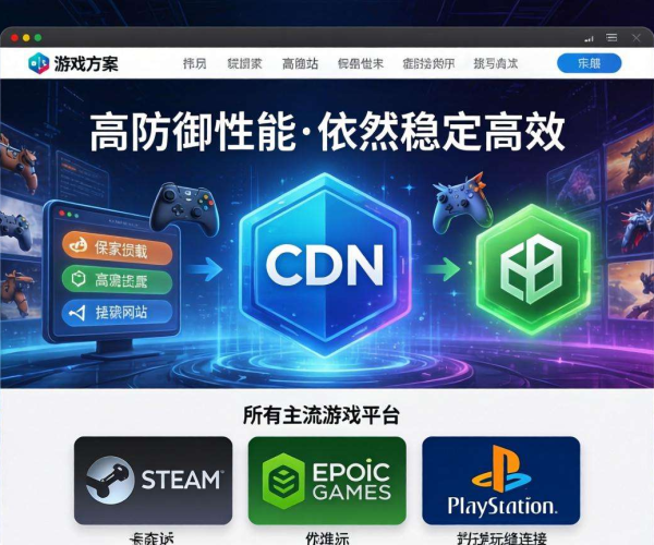 2026新版游戏高防CDN套餐选型指南，助力游戏安全畅玩